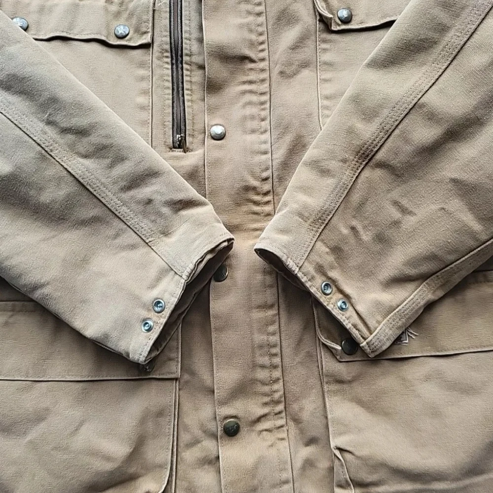 Vintage Carhartt Chore Jacket Men Large Blanket Lined Barn Work Duck Canvas - Picture 8 of 16